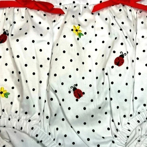 GOOD LAD BABY GIRL ROMPERS•SIZE6-9 MONTHS•SUMMER STRIPED ROMPER•POLKA DO… - Picture 7 of 10